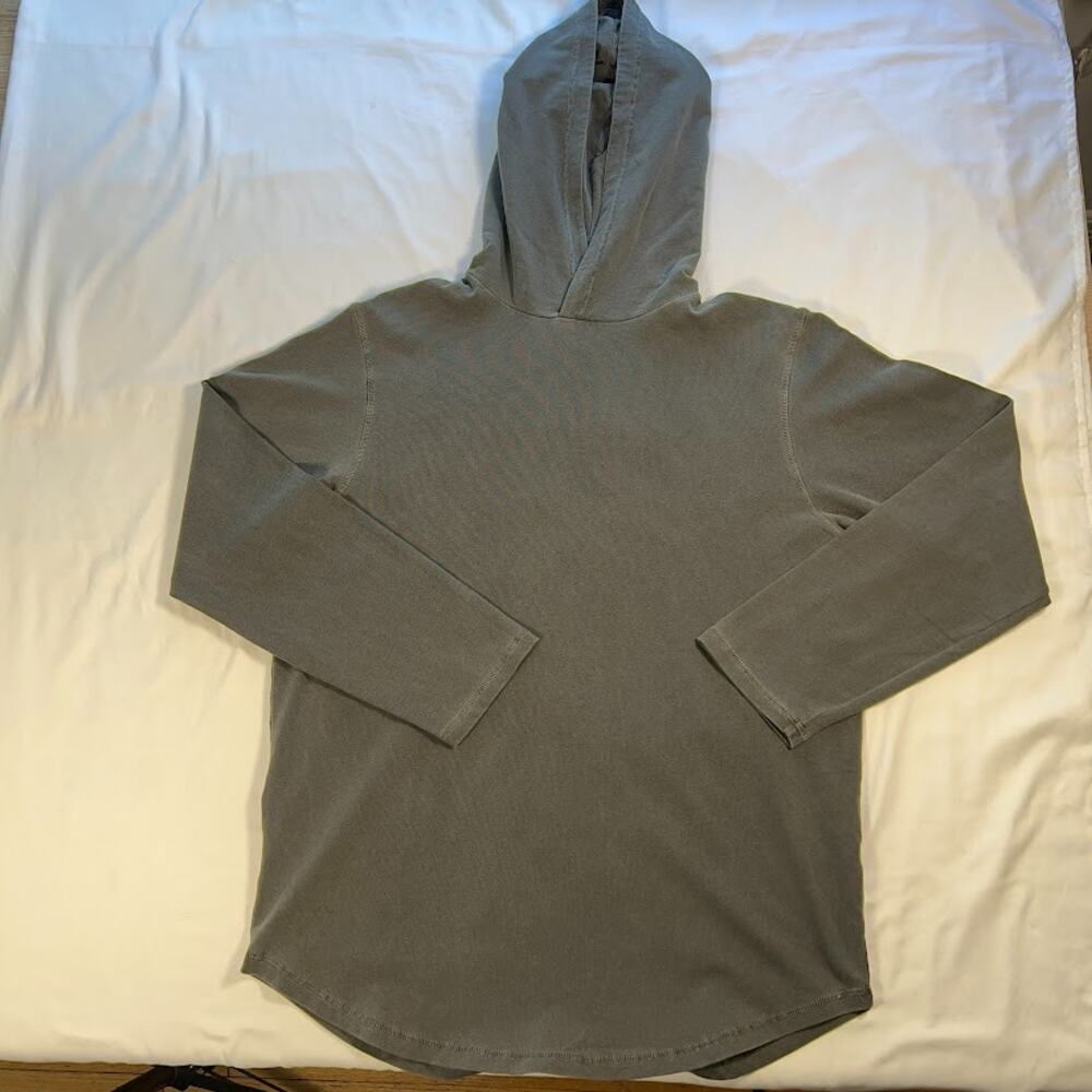 Goodlife Gray Men's XL Pullover Cotton Hoodie Long Sleeve Made in USA Minimalist